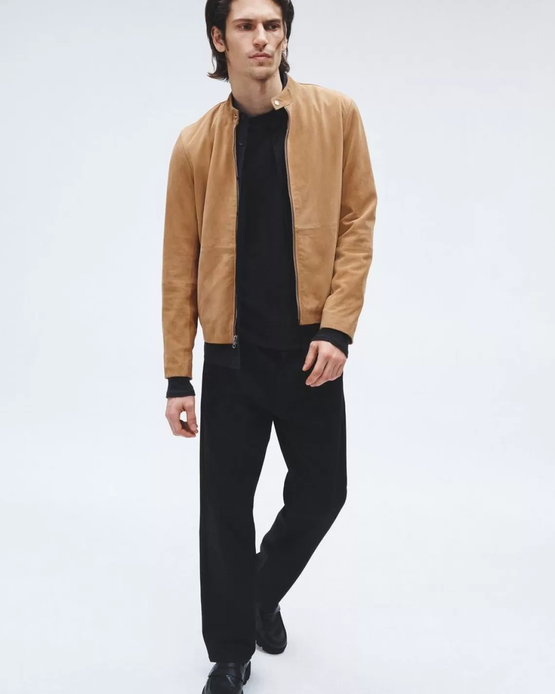 Rag & Bone Archive Café Suede Racer Jacket | Coats & Jackets