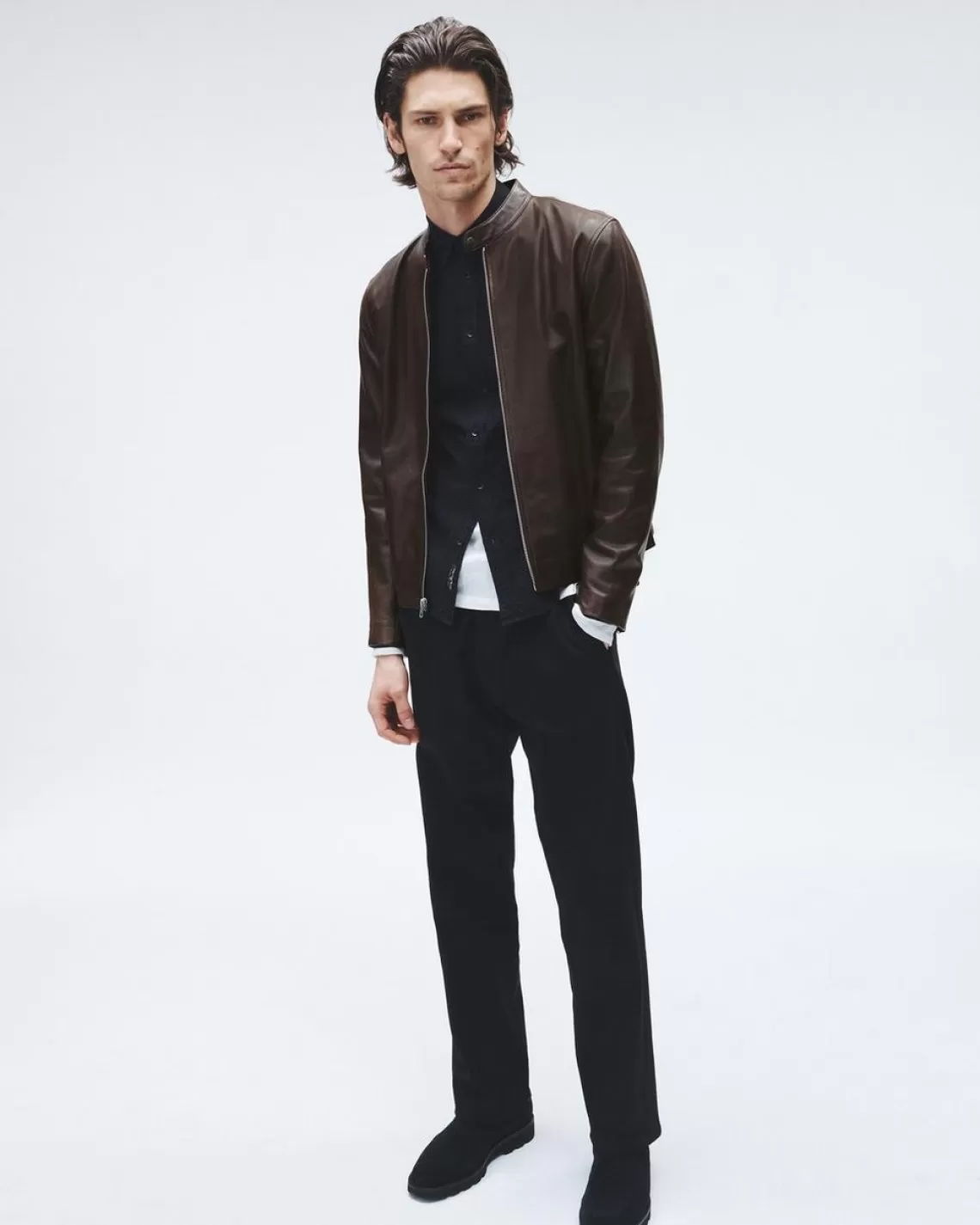 Rag & Bone Archive Leather Café Racer | Coats & Jackets