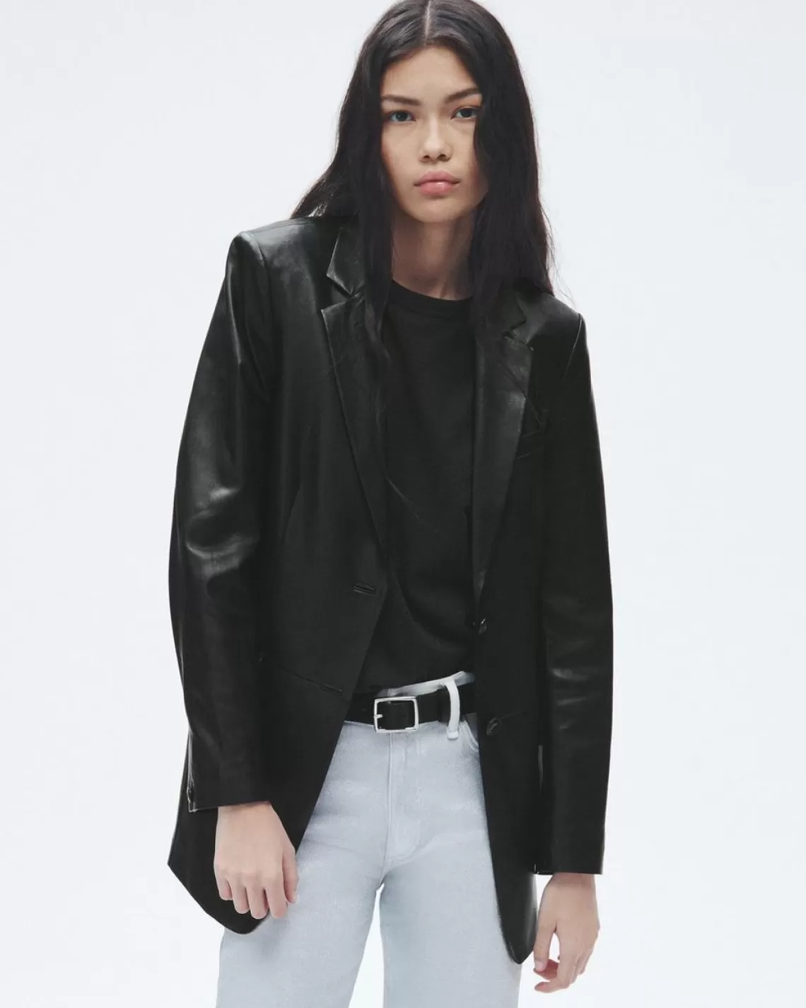 Rag & Bone Charles Leather Blazer | Blazers & Vests