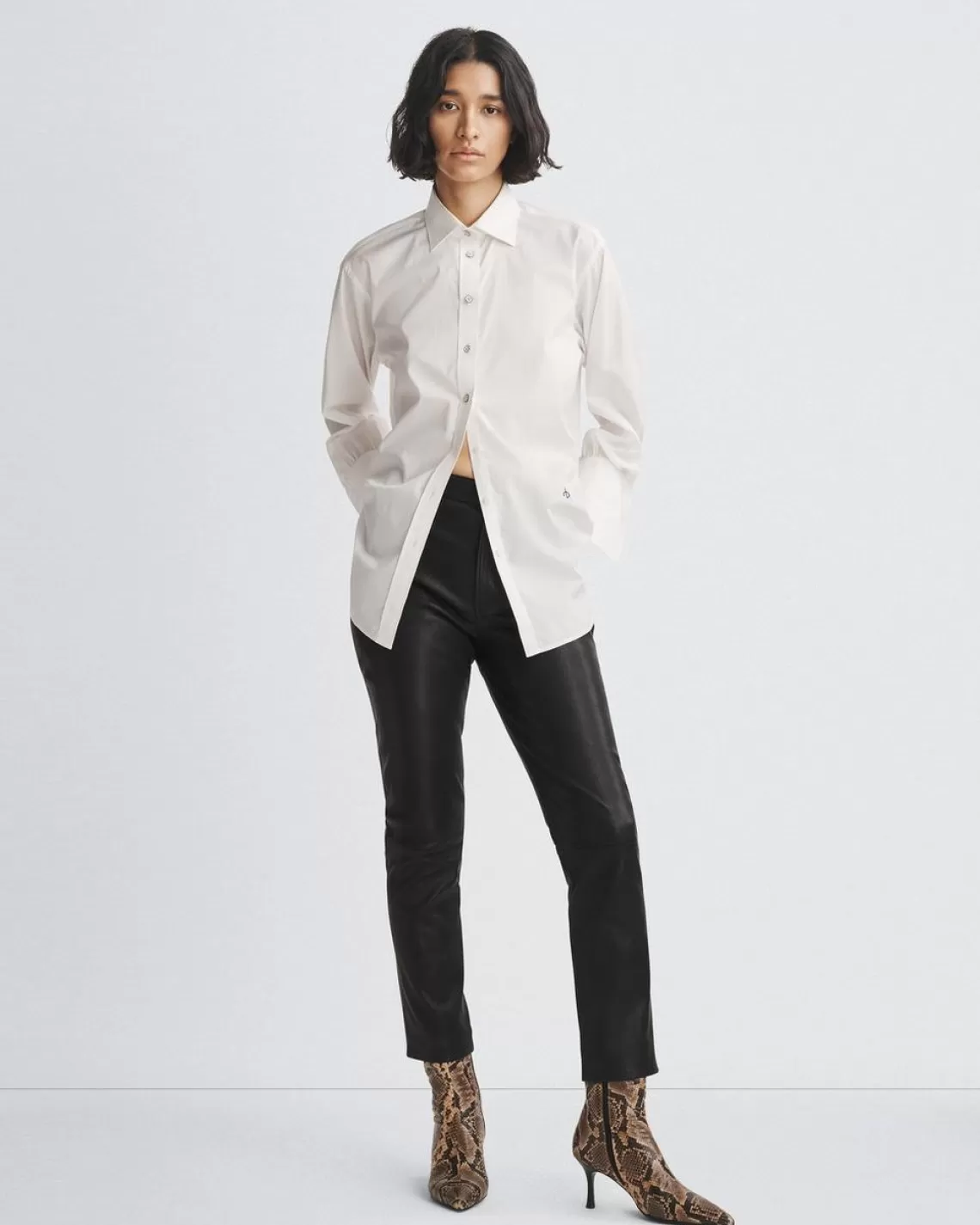 Rag & Bone Diana Cotton Poplin Shirt | Tops