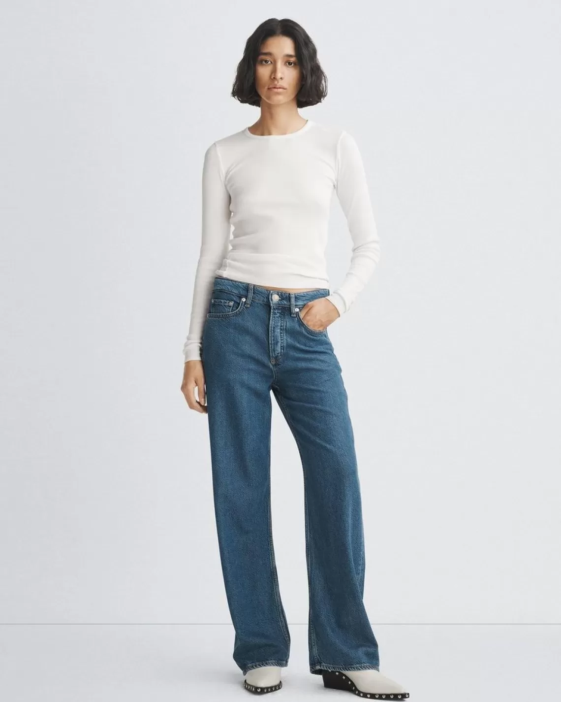 Rag & Bone Featherweight Logan Wide-Leg - | Jeans | Wide Leg