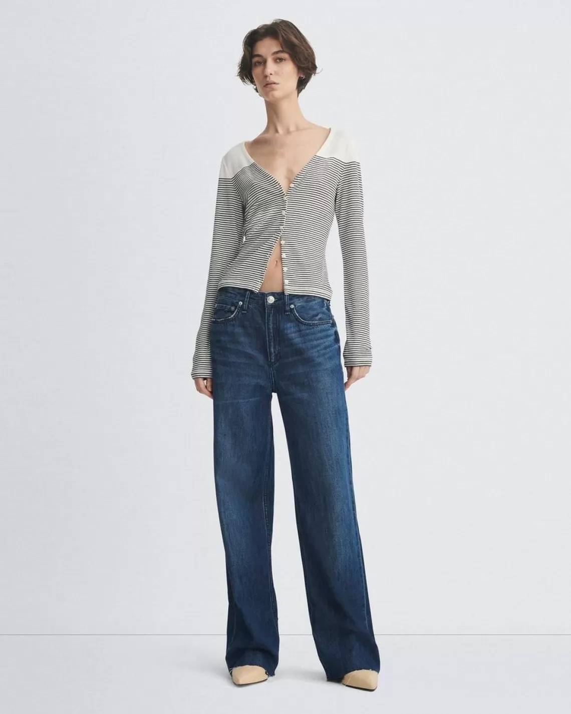 Rag & Bone Featherweight Logan Wide-Leg - | Jeans | Wide Leg