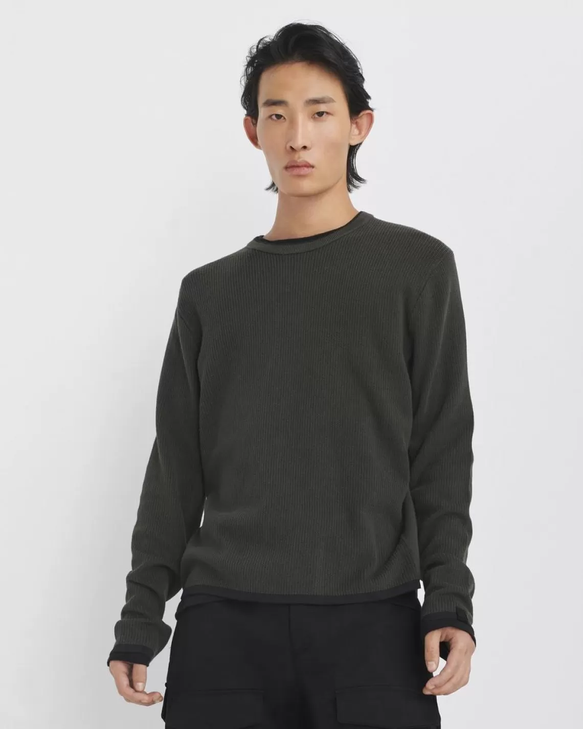 Rag & Bone Harvey Cotton Crew | Sweaters