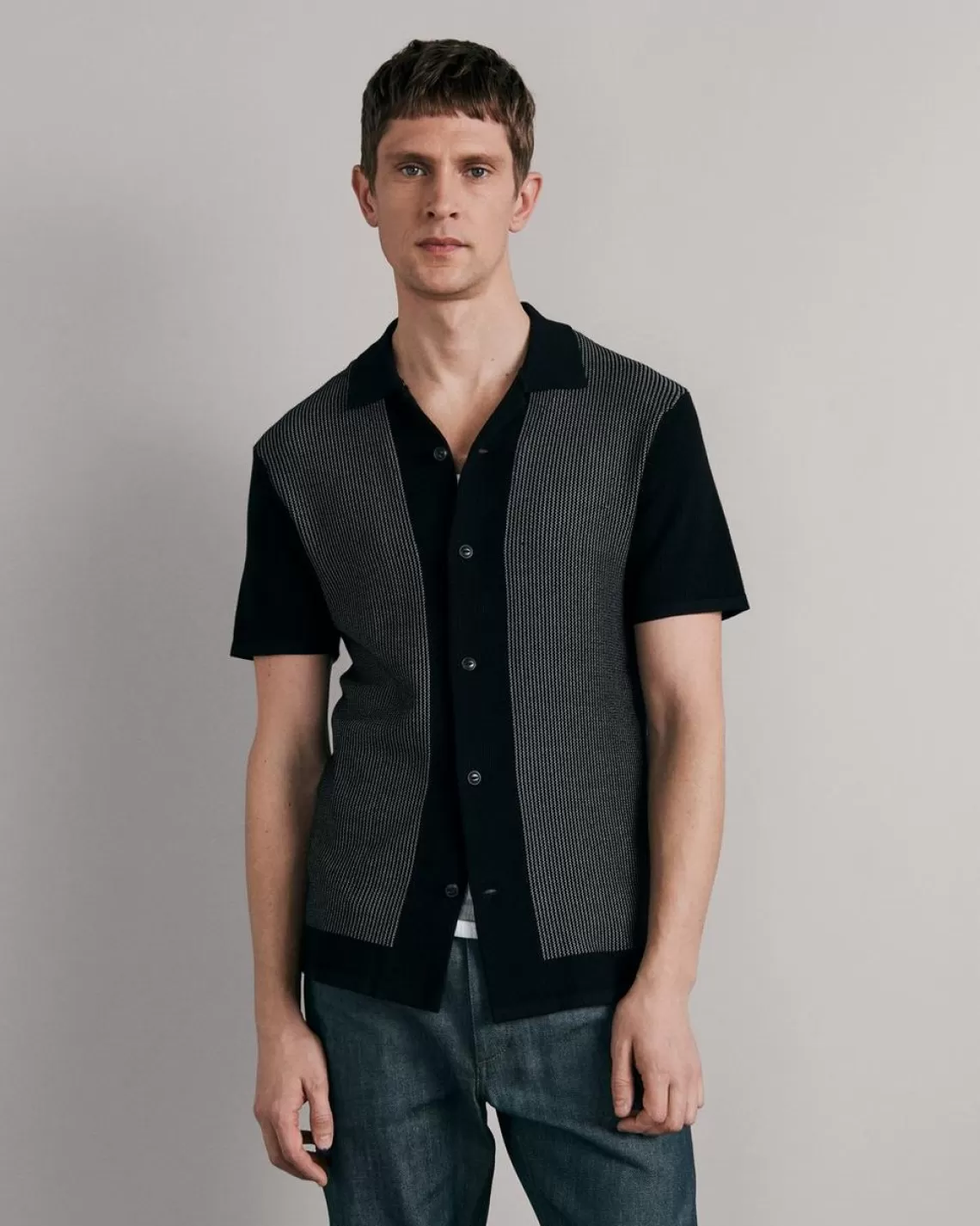 Rag & Bone Harvey Cotton Knit Camp Shirt | Shirts