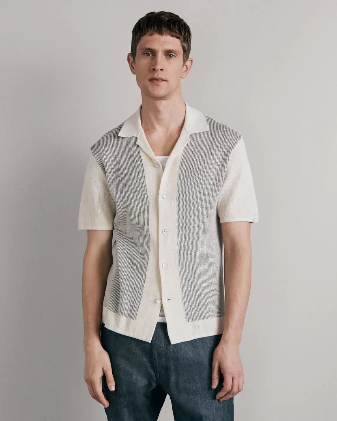 Rag & Bone Harvey Cotton Knit Camp Shirt | Shirts