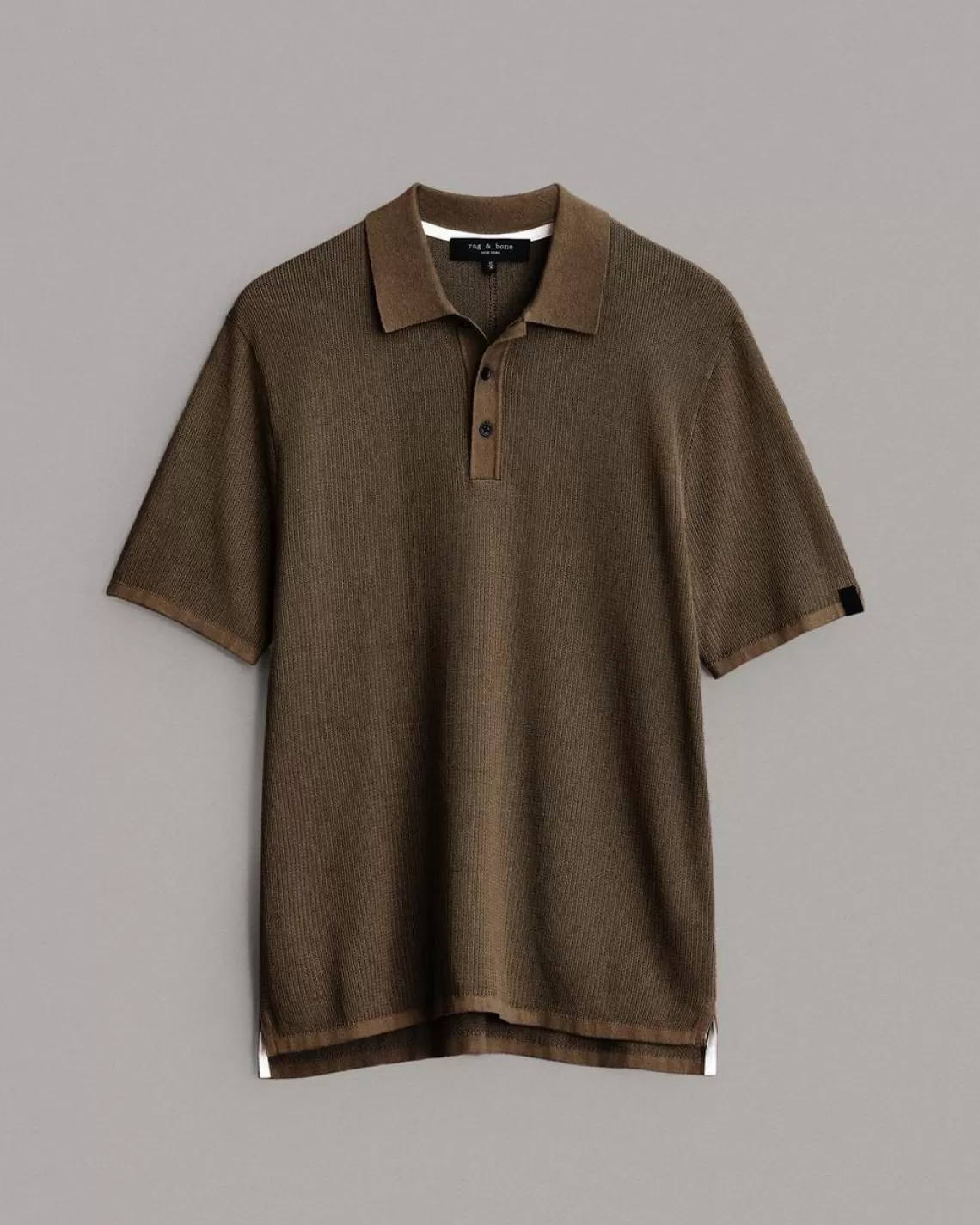 Rag & Bone Harvey Cotton Knit Short Sleeve Polo | Polos