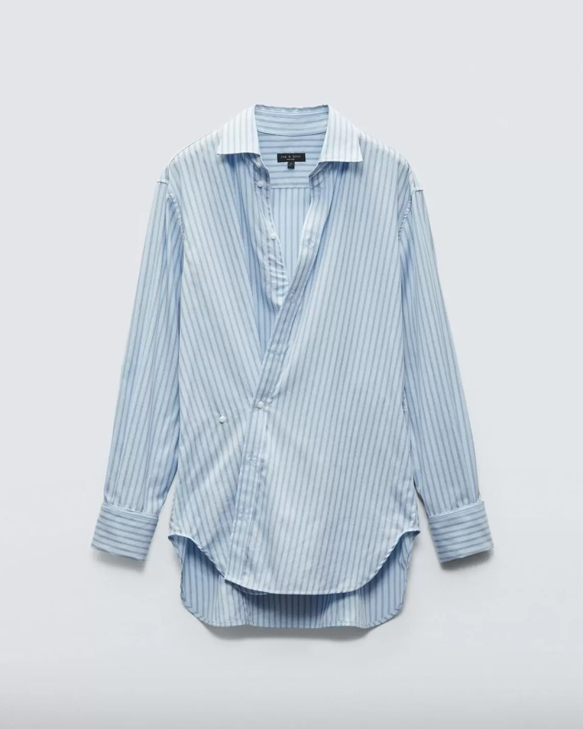 Rag & Bone Indiana Striped Cotton Poplin Shirt | Tops