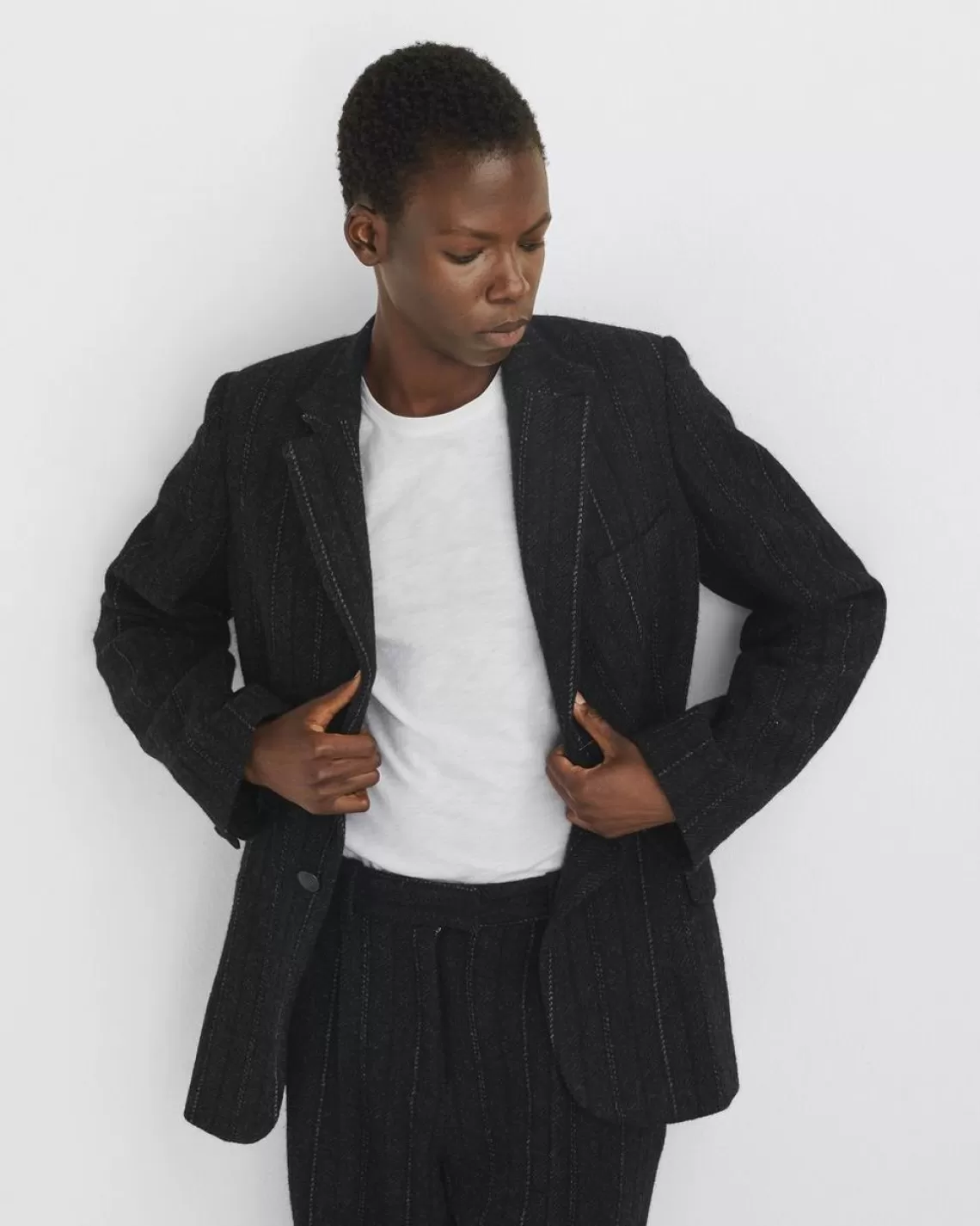 Rag & Bone Laurence Striped Wool Blazer | Blazers & Vests