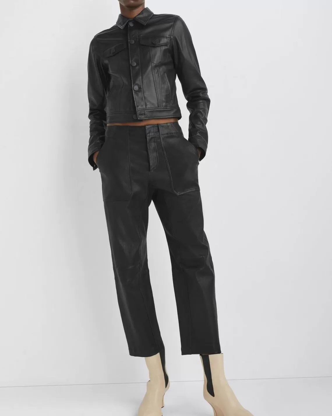 Rag & Bone Leyton Workwear Leather Pant | Pants