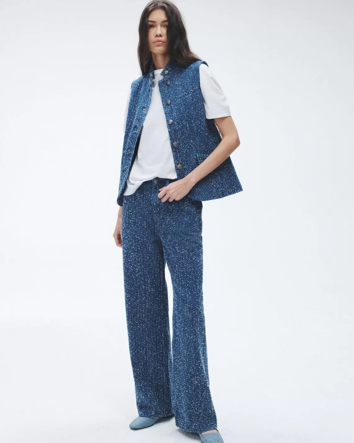 Rag & Bone Logan Wide-Leg - Medium Tweed | Jeans | Wide Leg