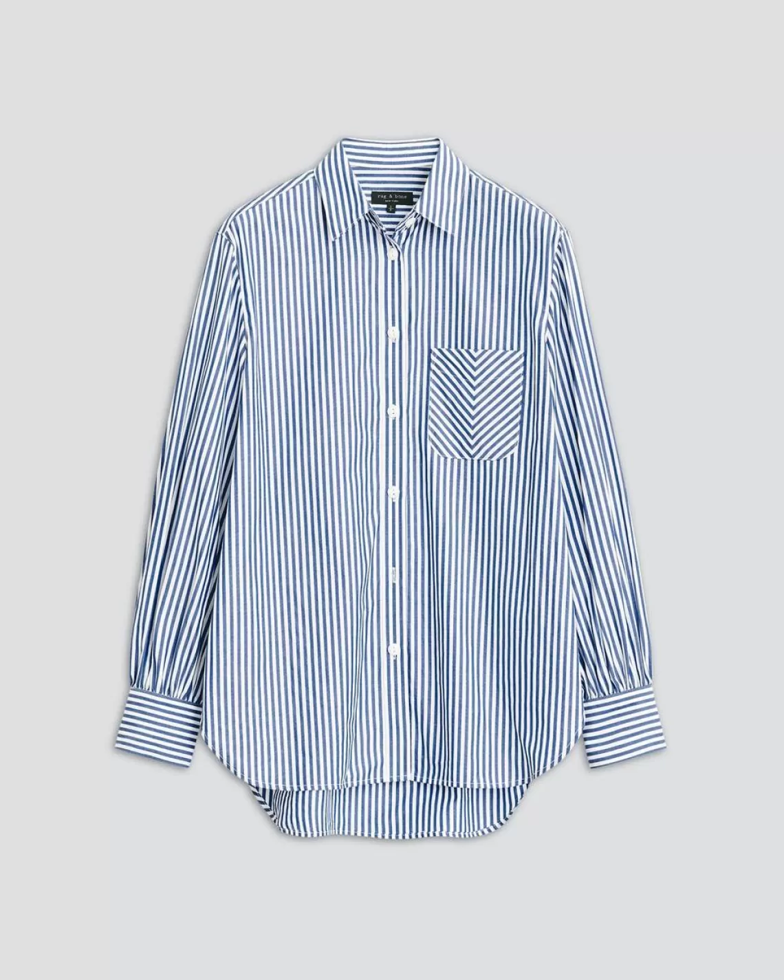 Rag & Bone Maxine Cotton Poplin Stripe Shirt | Tops