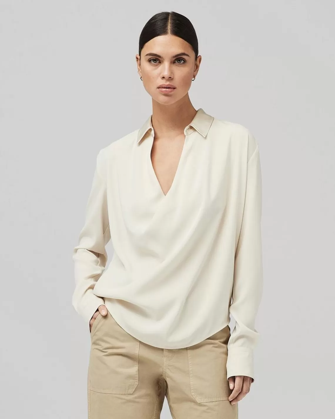 Rag & Bone Phillipa Satin Blouse | Tops