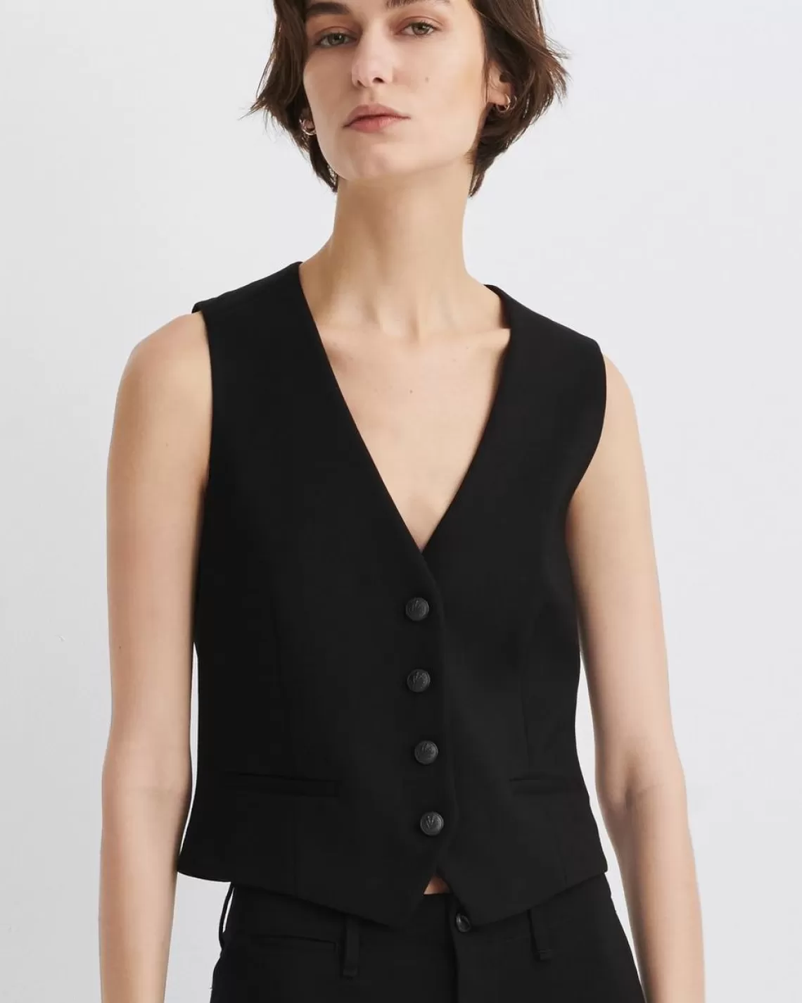 Rag & Bone Priya Ponte Vest | Blazers & Vests