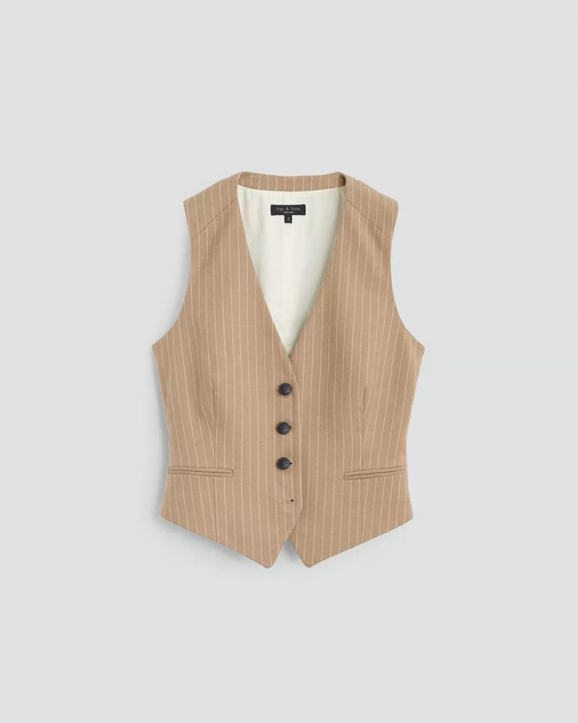 Rag & Bone Priya Striped Wool Vest | Blazers & Vests