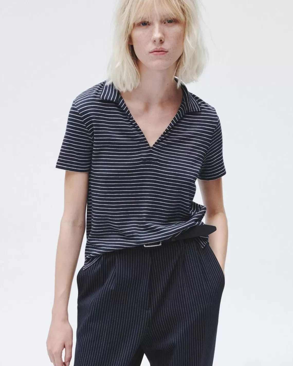 Rag & Bone The Knit Striped Polo | T-Shirts