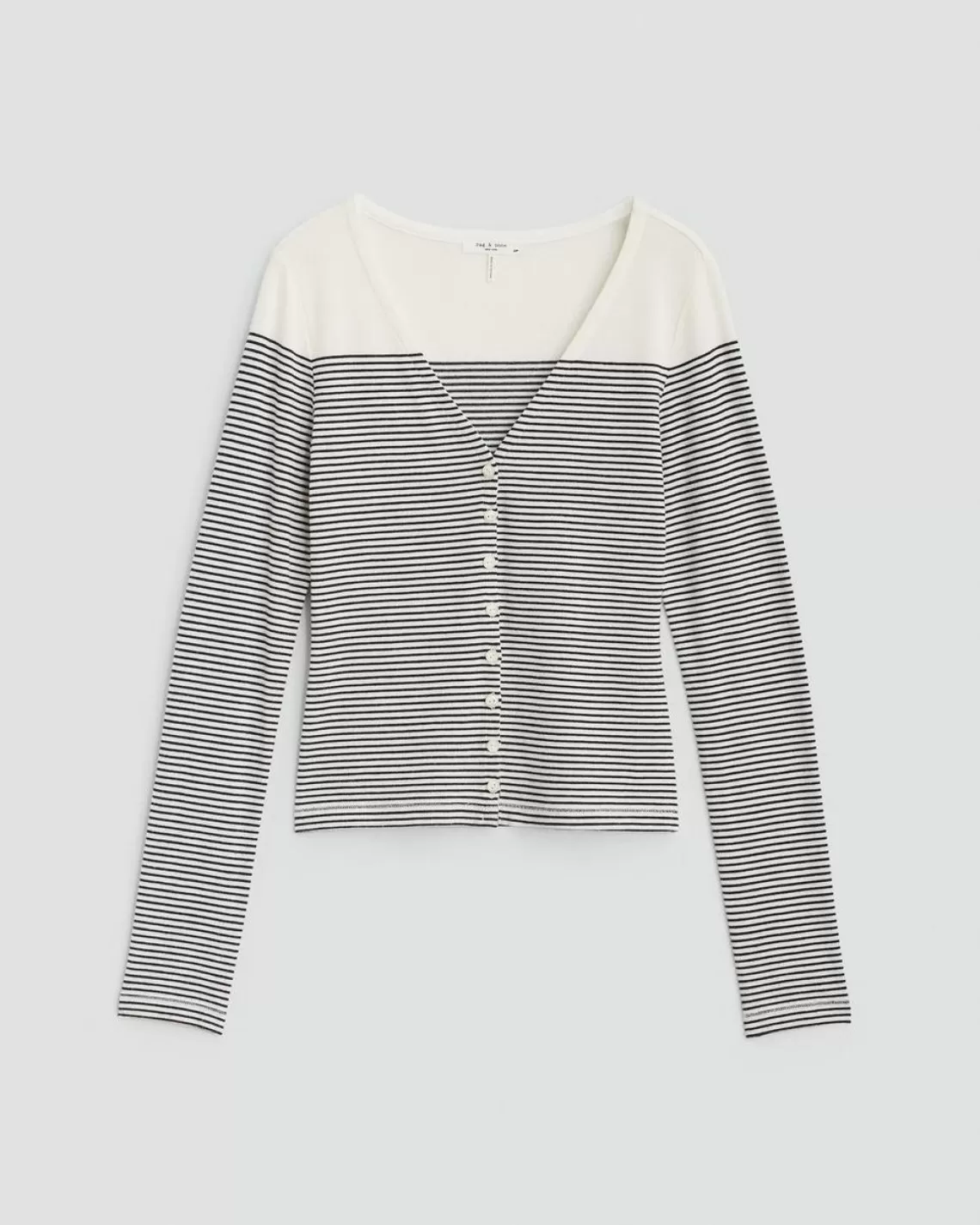 Rag & Bone The Knit Striped Vee Cardigan | T-Shirts