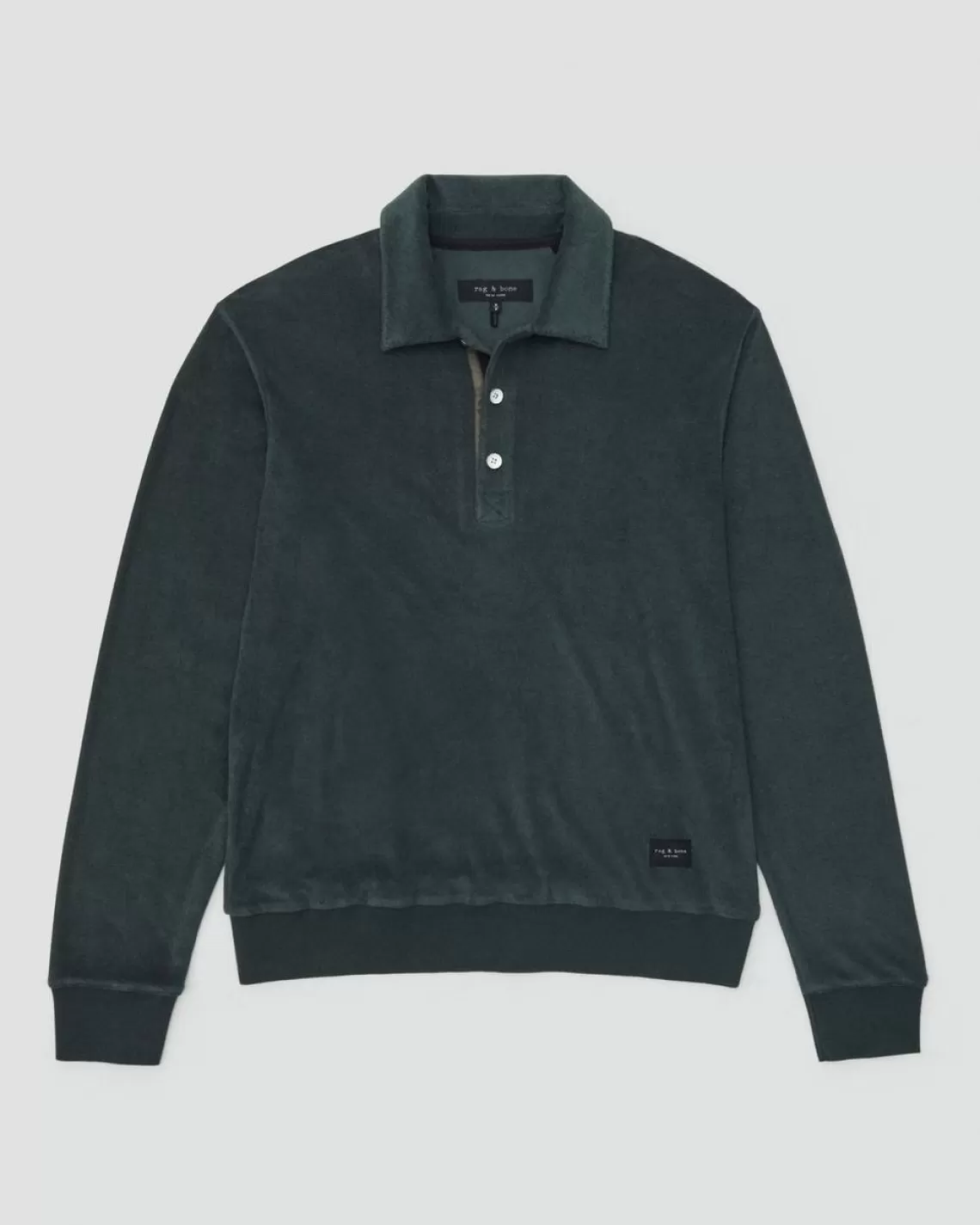 Rag & Bone Toweling Long Sleeve Polo | Polos | T-Shirts