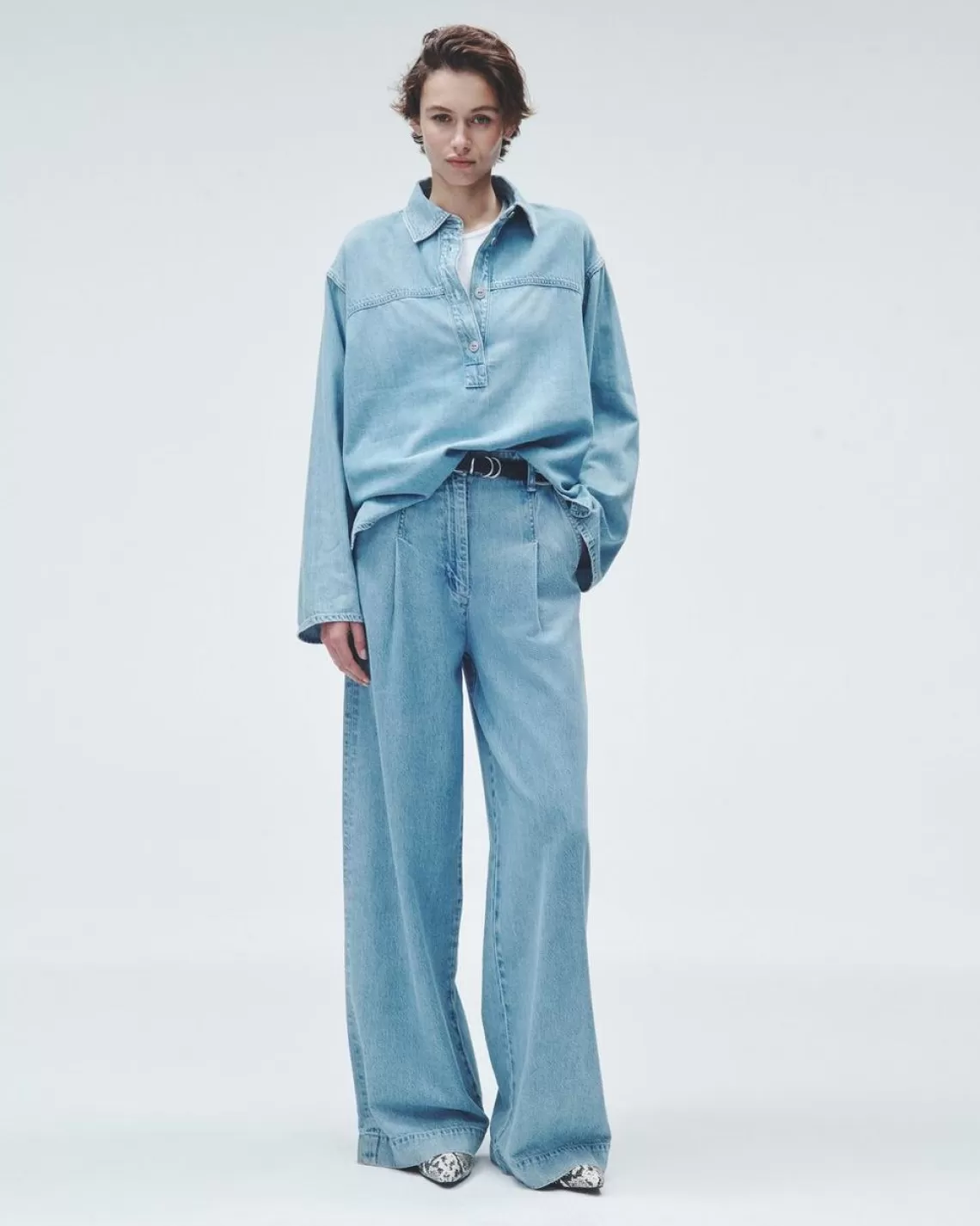 Rag & Bone Ultra Featherweight Emily Popover | Tops | Featherweight Denim