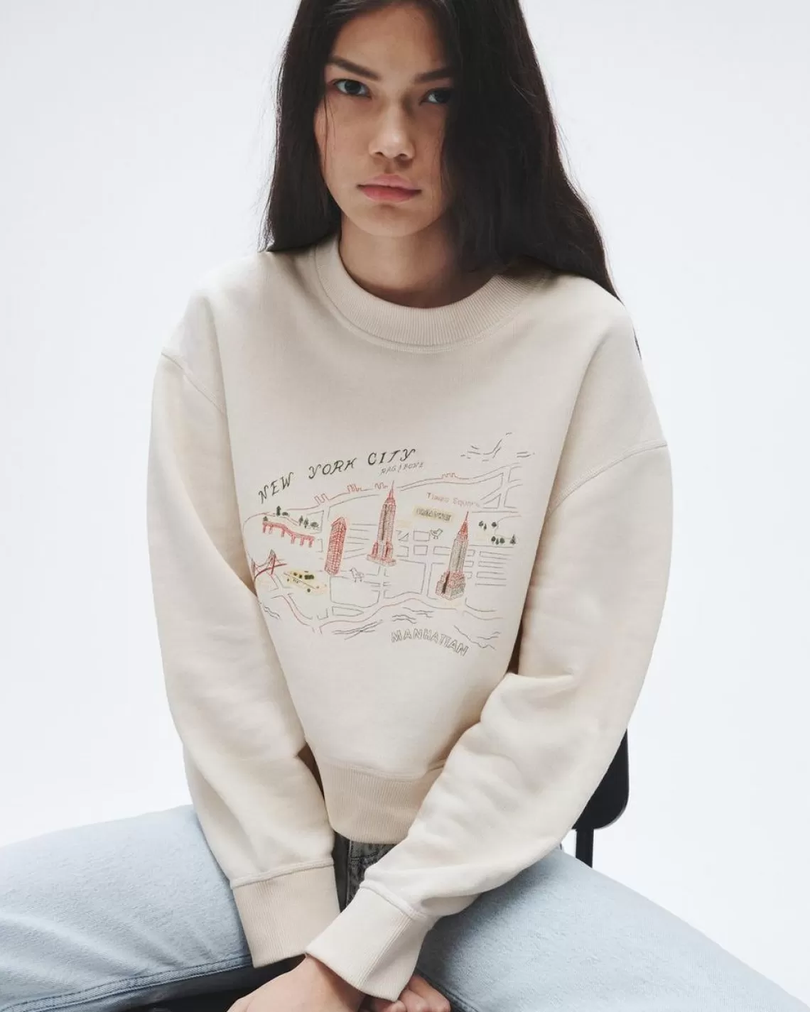 Rag & Bone Vintage Terry Tourist Sweatshirt | Sweatshirts